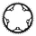 CHANRING FOR ROAD BIKE-5 arms- 49T. Ø130 -OUTER- BLACK -ALUMINIUM- 7075 STRONGLIGHT 9/10 Speed (SHIMANO TYPE)