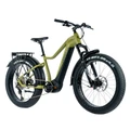 VELO ELECTRIQUE/VAE VTT FAT BIKE 26 LEADER FOX BRASA 2024 VERT KAKI 11V MOTEUR CENTRAL PANASONIC GX ULTIME 36V 90Nm BATTERIE 20Ah (20'' - H47cm - TAILLE L - POUR ADULTE DE 178cm à 190cm)