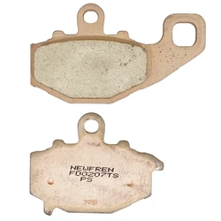 PLAQUETTE DE FREIN NEWFREN POUR KAWASAKI 750 Z750 2004>2007 AR, 1000 Z1000 2003> AR, 650 ER-6F 2006>2016 AR, 650 KLE VERSYS 2007>2014 AR (FD0207TS)  (TOURING METAL FRITTE)