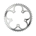 CHAINRING FOR ROAD BIKE- 5 Arms- 51T Ø 110 -OUTER- ALUMINIUM SILVER- 7075 TA ZEPHYR (SHIMANO TYPE) 9/10Speed.