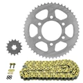 KIT CHAINE ADAPTABLE HYOSUNG 125 S GV AQUILA BOBBER 2019>2020 428 15x51 (DIAM COURONNE 74/100/10.5) (DEMULTIPLICATION ORIGINE) -AFAM