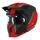 CASQUE TRIAL MT STREETFIGHTER SV S TWIN C5 NOIR MAT/ROUGE M SIMPLE ECRAN TRANSPARENT TRANSFORMABLE AVEC MENTONNIERE AMOVIBLE (LIVRE AVEC UN ECRAN SUPPLEMENTAIRE MIROIR) (ECE 22.06)