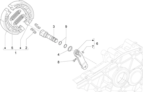 Frein posterieur - Mâchoire