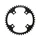 CHAINRING FOR ROAD BIKE- 4 Arms- 42T. -INNER- FX110 TYPE FSA GOSSAMER/SLK LIGHT/K-FORCE LIGHT 2016 BLACK TA 11 SPEED-.