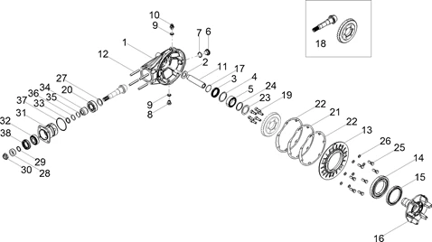La transmission arrière / Composants