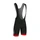 CUISSARD COURT GIST A BRETELLES FOND COOLMAX NOIR BORDS ROUGE XL -5116