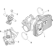 Corps papillon - Injecteur - Raccord d'admission