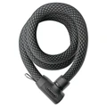 ANTIVOL VELO CHAINE A CLE ABUS YARNIT 4004K DIAM 24 mm LONGUEUR 140 cm AVEC SERRURE INTEGREE NOIR -NIVEAU SECURITE 7