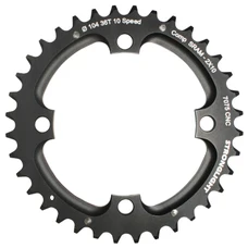 CHAINRING FOR MTB- Ø104 - 4arms-FOR DOUBLE- 36T. Ø104 2X10 OUTER BLACK STRONGLIGHT . 10 Speed For SRAM XO Threaded - Thickness 5 mm