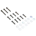 KIT FASTENER REPLAY FOR KICK STARTER COVER (STEEL) FOR MBK 50  BOOSTER/YAMAHA 50 BWS CHROME 6x25/40/45 (SET OF 12)