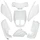 CARROSSERIE/CARENAGE SCOOT ADAPTABLE MBK 50 OVETTO 2011> COMPTEUR DIGITAL/YAMAHA 50 NEOS 2011> COMPTEUR DIGITAL BLANC BRILLANT (KIT 7 PIECES) -P2R