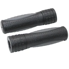 HAND GRIPS FOR URBAN BIKE- SHIMANO DUAL-DENSITY BLACK/GREY L120mm (PAIR)