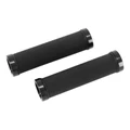 HAND GRIPS FOR URBAN BIKE- HERRMANS DIAMOND LOCK BLACK L130mm DOUBLE BLACK CLAMPING (PAIR ON CARD)