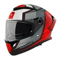 CASQUE INTEGRAL MT THUNDER 4 SV PENTAL B5 GRIS/ROUGE MAT L (DOUBLE ECRANS / PINLOCK READY / FOGOFF READY) (ECE 22.06)