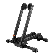 PRESENTOIR/SUPPORT 1 VELO AUTOMATIQUE PLIABLE AVEC SYSTEME RESSORT POUR TOUS MODELE 12 A 29" NOIR