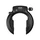 ANTIVOL VELO FER A CHEVAL AXA IMMENSO GRANDE OUVERTURE 75mm NOIR (SANS FIXATION) - COMPATIBLE PLUG - SECURITE NIVEAU 12/15