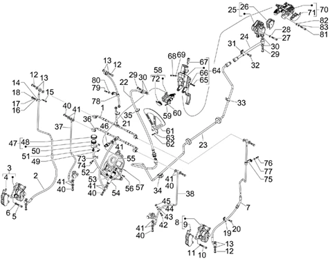 Tuyaus du freins - Etriers de frein