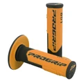 REVETEMENT POIGNEE PROGRIP MOTO OFF ROAD 801 DOUBLE DENSITE BASE NOIR/ORANGE CLOSED END 115mm (CROSS/MX) (PAIRE)