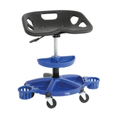 SIEGE/TABOURET D'ATELIER CREEPER 2.0 CYCLUS AVEC PLATEAU OUTIL ET PORTE CONTENEUR -MADE IN CEE