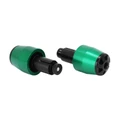 EMBOUT DE GUIDON MOTO POUR KAWASAKI 900 Z900, 650 Z650 ALU ANODISE VERT DIAM 13 ET 17 mm (PAIRE)  -AVOC-