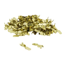 COSSE ELECTRIQUE LAITON NON ISOLEE PLATE MALE 4.8 (VENDU AU SACHET DE 100 PIECES) -SELECTION P2R