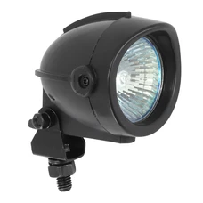 FRONT AUXILIARY LIGHTS - REPLAY - HALOGEN- ADJUSTABLE - Ø 57 BLACK 35W - WITH STEEL MOUNTING PLATE**