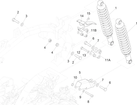 Suspension arrière - Amortisseur/s
