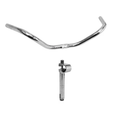 GUIDON CYCLO ADAPTABLE SOLEX AVEC POTENCE CHROME (CINTRE + POTENCE) -SELECTION P2R