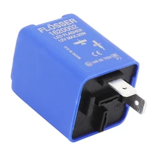 CENTRALE CLIGNOTANTE UNIVERSELLE 12V 0,1 A 25 AMPERES 2 FICHES/BORNES POUR CLIGNOTANT A AMPOULE+LEDS -FLOSSER ORIGINE
