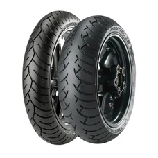 PACK/TRAIN DE PNEU MOTO AVANT + ARRIERE METZELER ROADTEC Z6 RADIAL 120/70-17  FRONT TL 58W + 160/60-17 REAR TL 69W  (VENDU PAR 2)