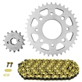 KIT CHAINE ADAPTABLE KYMCO 125 CK1 2014>2017  428  15x38  (DIAM COURONNE 58/90/8.5/10.5)  (DEMULTIPLICATION ORIGINE)  -AFAM-