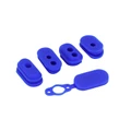 SUPPORT/PASSE CABLE ET CACHE PRISE DE CHARGE TROTTINETTE POUR XIAOMI M365, 1S, ESSENTIAL, PRO, PRO 2, MI 3 SILICONE BLEU (VENDU PAR 5)  -SELECTION P2R-