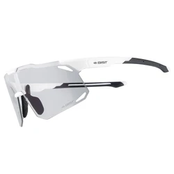 LUNETTES VELO ADULTE GIST ECLIPSE MONTURE BLANC VERRE PHOTOCROMIC QUI S'ADAPTENT AUTOMATIQUEMENT A LA LUMINOSITE PROTECTION 100% UV - (VERRE CAT 1-3)
