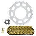 KIT CHAINE ADAPTABLE PEUGEOT 50 XPS TRACK 2003>2006  420  11x52  (DIAM COURONNE 105/125/8.5)  (DEMULTIPLICATION ORIGINE)  -AFAM-
