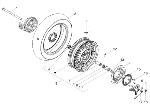 Roue arrière