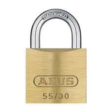 CADENAS A CLE ABUS SERIE 55/30 LAITON (29x44 - Diam 5mm - ANSE 13mm)