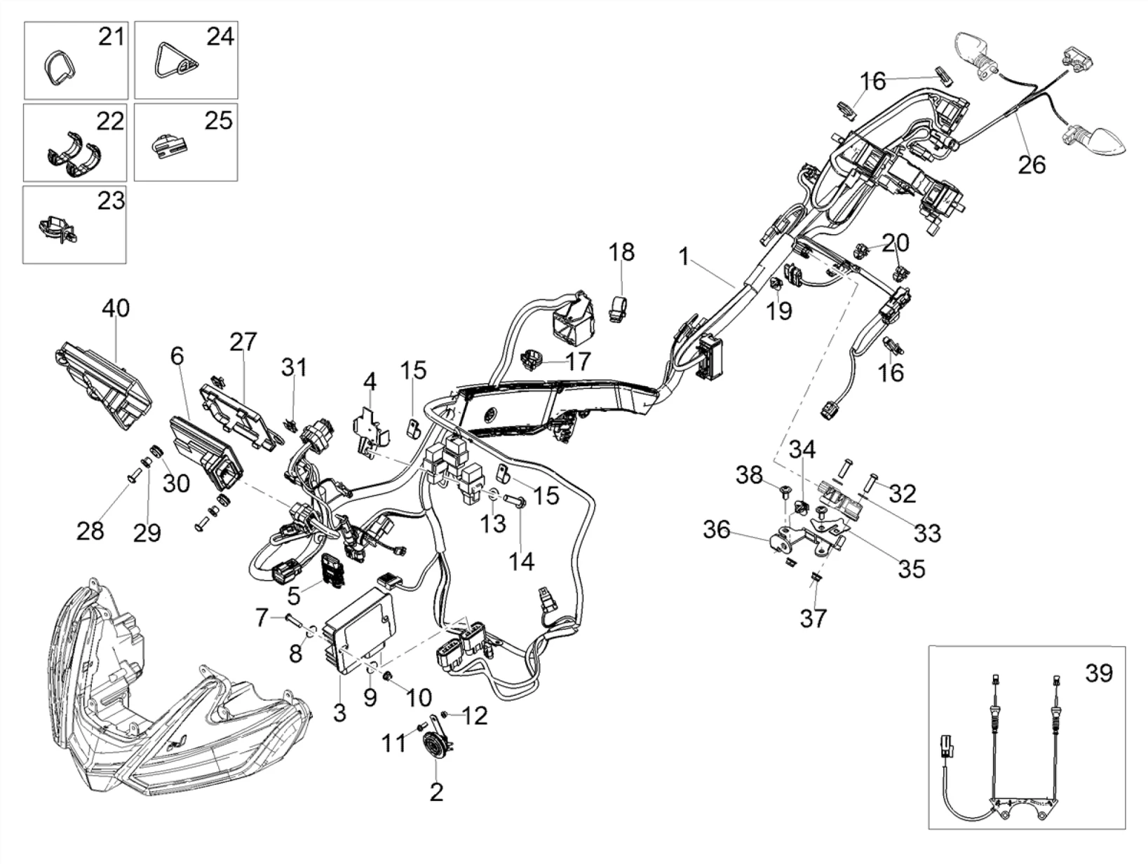 Circuit electrique AV