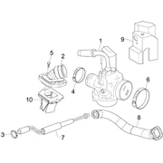 Carburateur complet - Raccord d'admission
