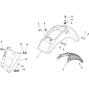 Carrosserie arriére I- Garde-boue