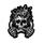 STICKER LETHAL THREAT MINI SKULL ENGINE (60x80mm)