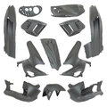 CARROSSERIE/CARENAGE SCOOT ADAPTABLE GILERA 50 RUNNER 1997>2005 GRIS SATINE (KIT 13 PIECES) -SELECTION P2R