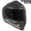 CASQUE INTEGRAL MOTO ADX AI500 EVO NOIR/OR MAT S (DOUBLE ECRAN) (ECE 22.06)