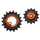GALET DERAILLEUR AOPW TRIPEAK 14-18 DENTS CERAMIQUE 12x1V. SRAM T TYPE ORANGE (JEU DE 2) (GARANTIE 4 ans)