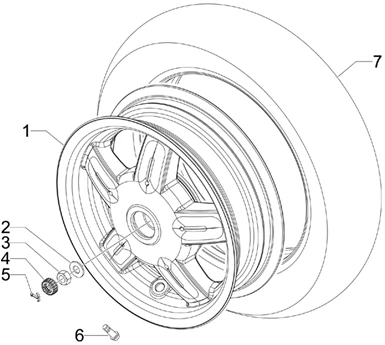 Roue arrière