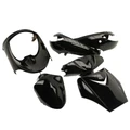 CARROSSERIE/CARENAGE SCOOT ADAPTABLE PEUGEOT 50 VIVACITY 1998>2007 NOIR BRILLANT (KIT 6 PIECES)  -P2R-