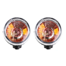 CLIGNOTANT SCOOT ADAPTABLE KYMCO 50-125 AGILITY ARRIERE TRANSPARENT/NOIR (PAIRE) -P2R