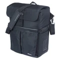 SACOCHE ARRIERE VELO LATERALE SAC BANDOULIERE BASIL MOVE COMMUTER NOIR DROIT/GAUCHE 15L FIXATION MIK STUDS POUR PORTE BAGAGE
