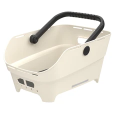 PANIER ARRIERE SYNTHETIQUE RECYCLE CENTO NEO MULTI NX BASIL BLANC CASSE (46x35x25cm) COMPATIBLE MIK, RACKTIME, I-RACK, CARRYMORE, AVS (FIXATION NON INCLUS)