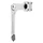 QUILL STEM FOR URBAN BIKE- NEWTON -ADJUSTABLE- Ø22,2mm L105mm SILVER - FOR BAR Ø 25.4mm
