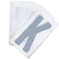 LETTER FOR LICENSE PLATE PVC MOTORBIKE/SCOOTER  45mm  K  (SOLD PER 10)
